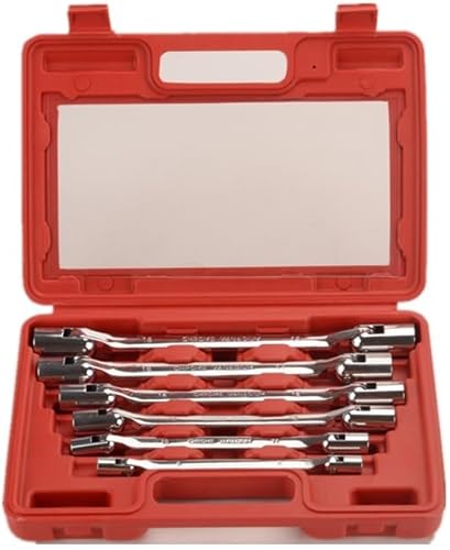 Miniatura 2 de FLZOSPER Juego de 6 llaves métricas flexibles dobles de 0.315-0.748 in, 12 puntos con caja de almacenamiento