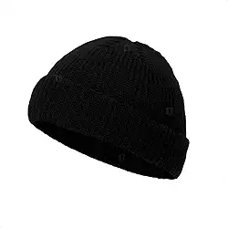 Touca Sailor Curta Marinheiro Lenhador Gorro De Lã Canelada Frio Inverno Forrada