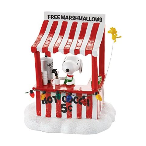 Department 56 Peanuts Village Snoopy's Cocoa Stand Accessory, 4.13 inch Cover