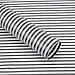 Striped Flower Packaging Paper Waterproof Flower Wrapping Paper Floral Bouquet Gift Packaging Supplies 20 Counts (Black)