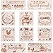 12 Stencil di Fattoria Stencil di Disegno a Tema di Mucche Zucche Camion Fattorie per Creazione di Carte d'Arte Diario Scrapbooking Pavimento Pareti Mobili DIY Pittura su Tessuto Legno