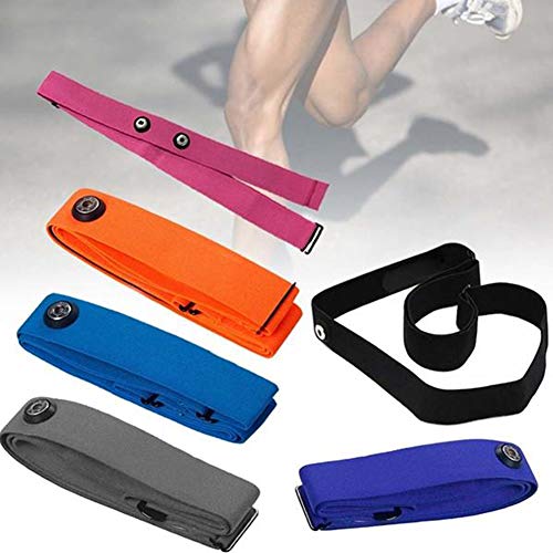 Leoie Indoor Sports Fitness Adjust Chest Belt Strap Band for Heart Rate Monitor gray Chest strap only