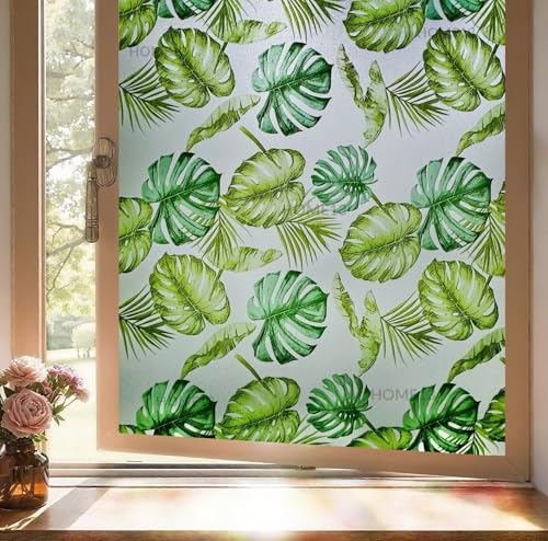 Image of HOME13 Window Privacy Film Frosted Glass Film Decorative Window Sticker Removable Window Film Home Office Privacy Film Window Coverings (Grapes Frosted, 1 Feet by 7 Feet)