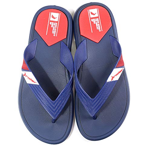 Slide Rider Up Masculino S: Preto/G: Azul/Vermelho 37/38