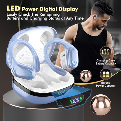 Image of HAOYUYAN Wireless Earbuds,for Workout（Blue）