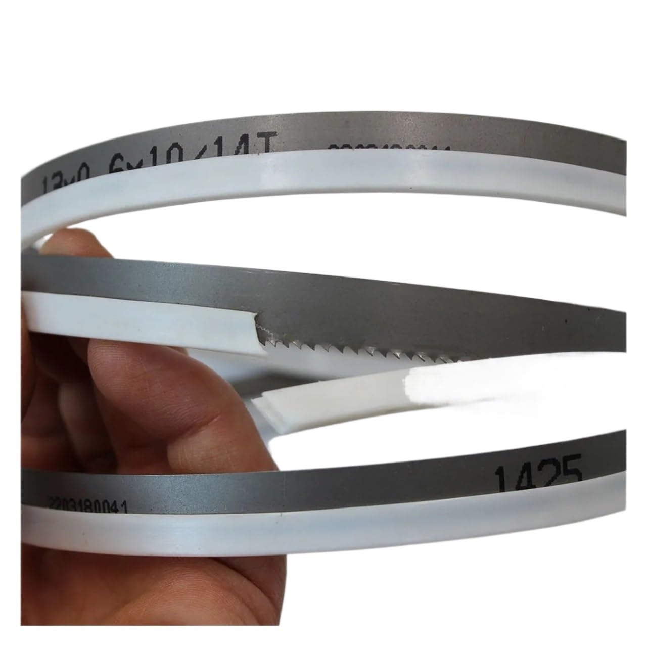 TPI di alta qualità con sega, Lame for seghe a nastro bimetalliche M42 Multidimensione 24/12-16TPI Portatili 44-7/8x1/2x.020 Legno duro(24TPI,1400MM-0.6MM)