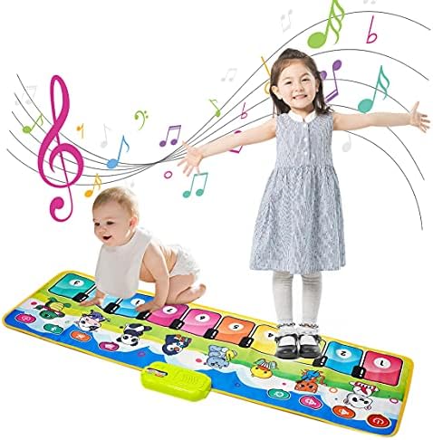 Gifts for 2-3+ year old Girls Boys ,Play Mat for Babies Musical Toys for 1- 2 -3 Toddlers Touch Floor Piano Mat, 4- 5-6 KIds Music Piano Keyboard Dance Mat for Early Learning Toys / Autism Sensory Toys