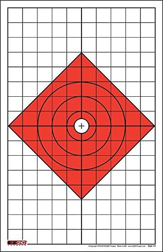amazon com ez2c targets style 14 large diamond rifle sight in 25 pack sports outdoors