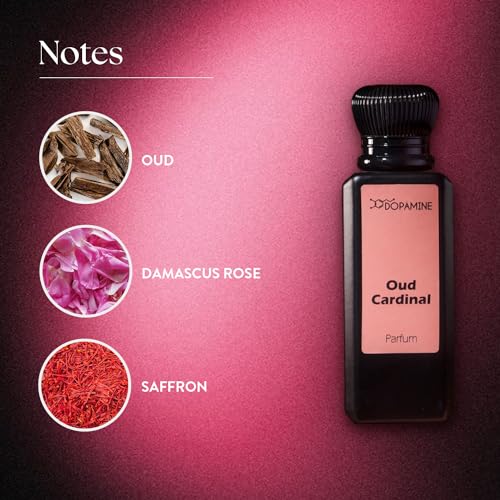 Image of Dopamine Oud Cardinal Unisex Perfume 50 ml for Long Lasting Smell | Rich, for Long lasting Smell | Luxurious Fragrance Premium Oud Perfumes for Men & Women