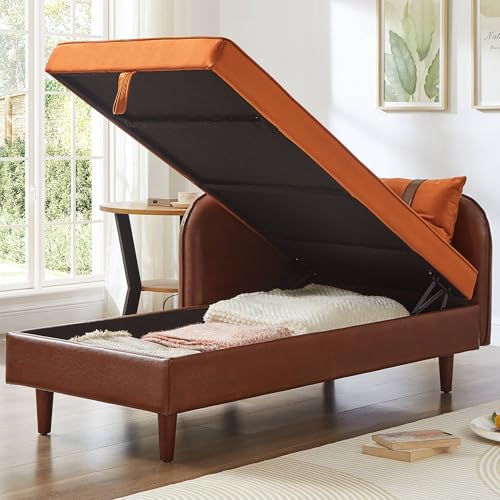 Sillón Lounge Plegable Marrón Claro miniatura 4
