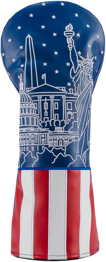 Driver Headcover - Fur Lining, Vegan Leather, Standard Fit - Golf Club Covers, Funny Golf Accessories for Men & Women