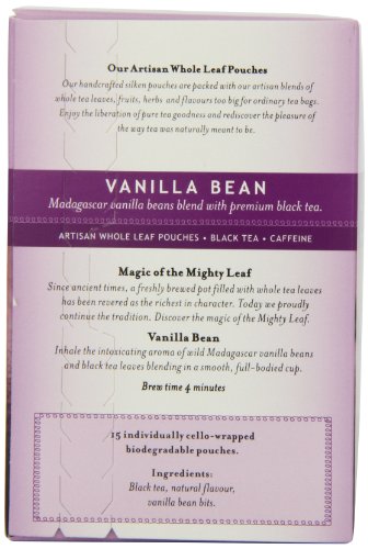Mighty Leaf Tea Vanilla Bean, 1.32 Ounce Whole Leaf Pouch, 15 Count (Pack Of 6) #TOP3