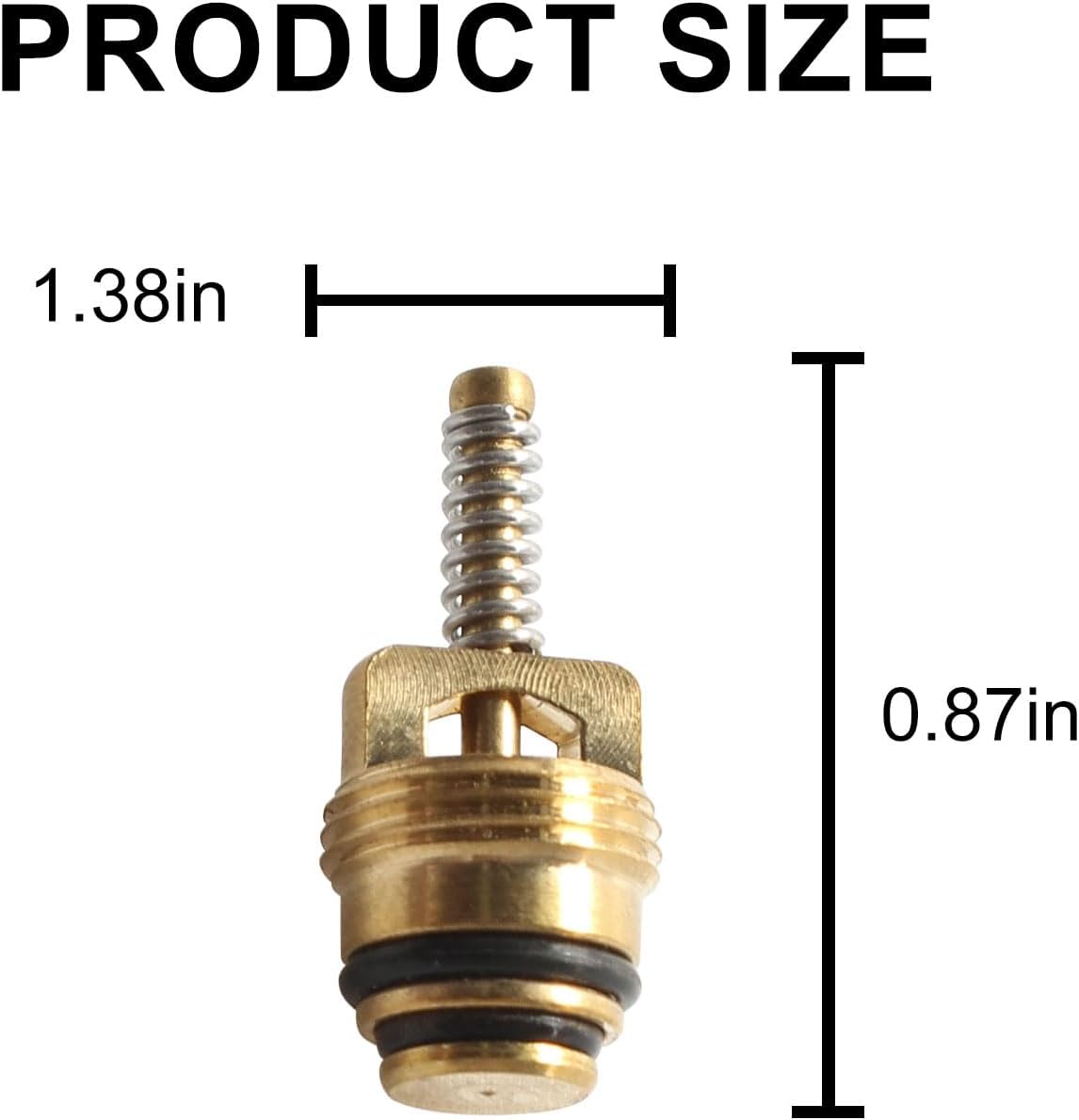 Standard M10 Brass A/C Schrader Valve Core(25-Pack) for BAS03009,MT0065,59356,GM 10245619,Chrysler 4882331,Ford 4L3Z19D701A & More Vehicles Accessories Replacement