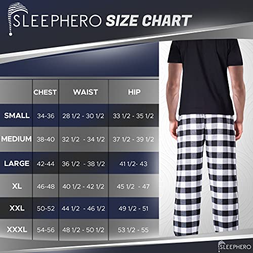 Men’s Pajama Set 2 Piece PJ with Crew Neck Tee and Pants4