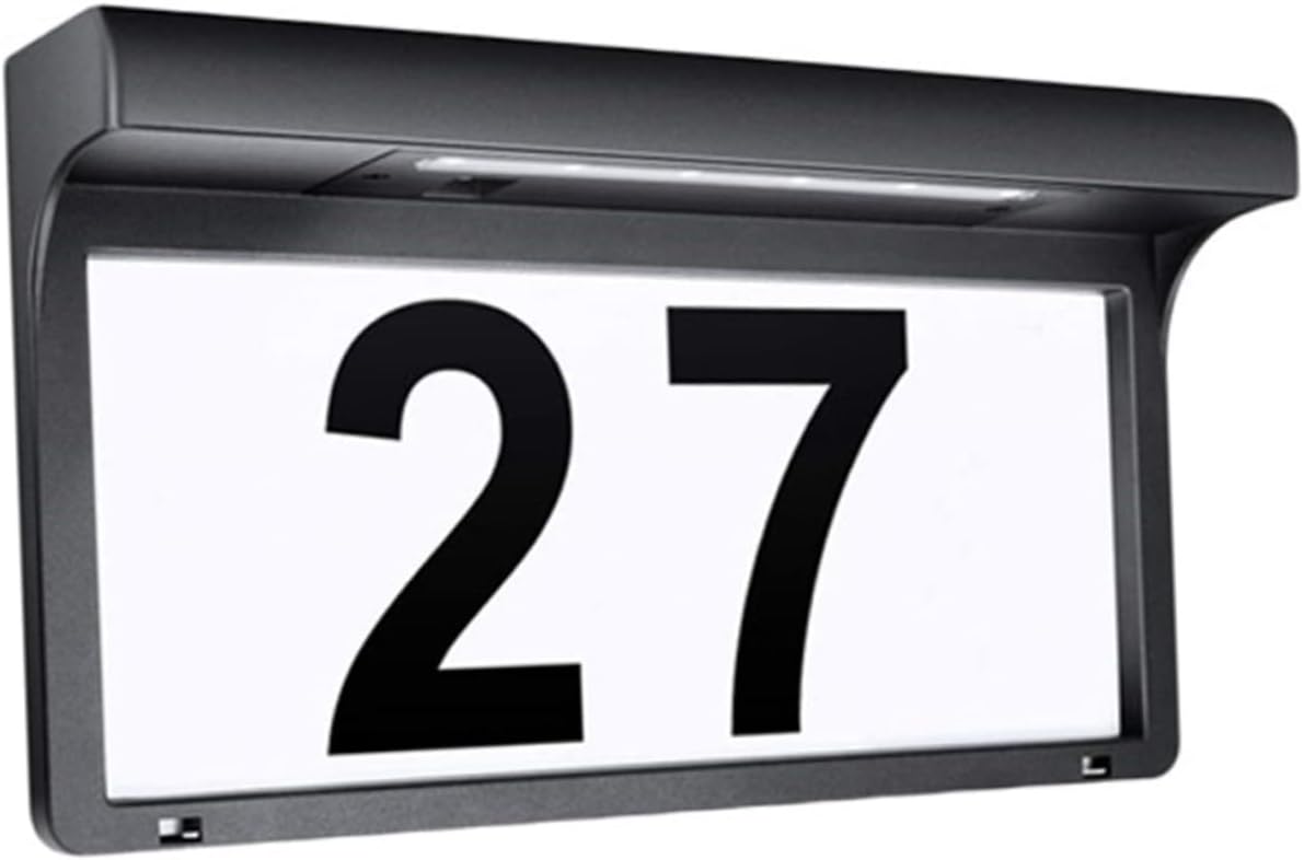 Solar-powered House Number Light Led Outdoor Sign Solar Panel Address Numbers for Garden Decor