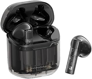 Wireless Earbuds For Samsung Galaxy S23/S23 Plus/S23 Ultra/A24/A14/A34/A54/A13 5G/A12/A04s, IPX4 Clear Casing True Wireless 5.3 Stereo Music Lightweight Sport In Ear Earphones Headphones (BLACK)
