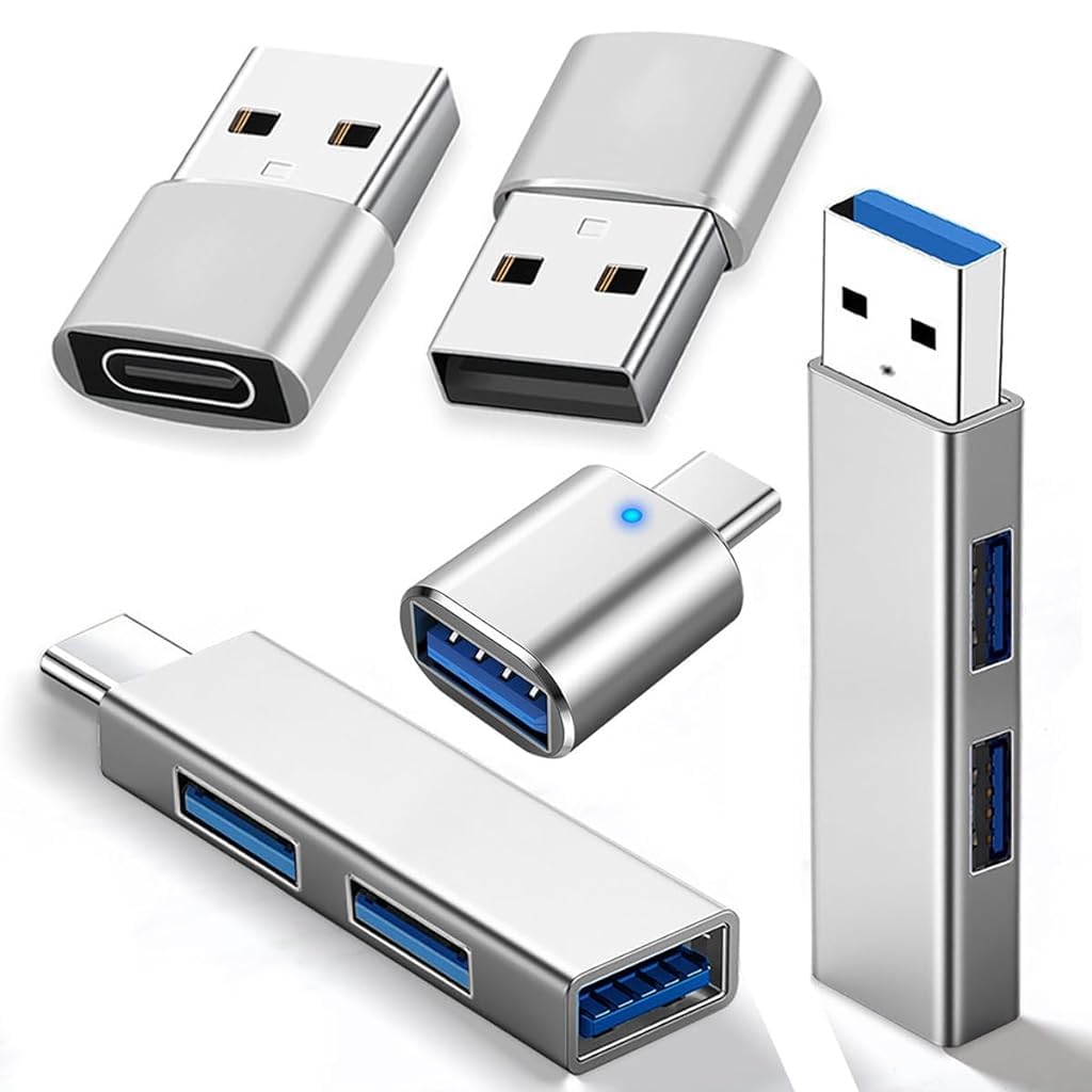 Verilux® 5Pcs USB C to USB Adapter, USB A to USB-C Adapter USB 3.0 Hub Type C to USB Adapter USB Hub Splitter Extension OTG Adapter, USB C Female to USB Male Adapter Support Fast Charging (B0CJLCZ38R) Amazon Price History, Amazon Price Tracker