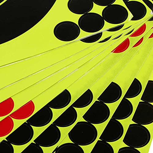 Colaxi 10pcs Alvos de Tiro Alvo de Papel Adesivo Splatter Reativo 21x21cm