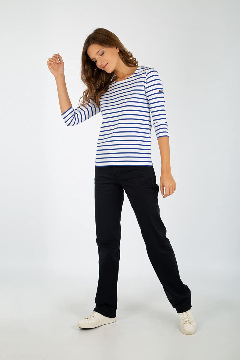Armor Lux Marinière col Bateau en Coton léger