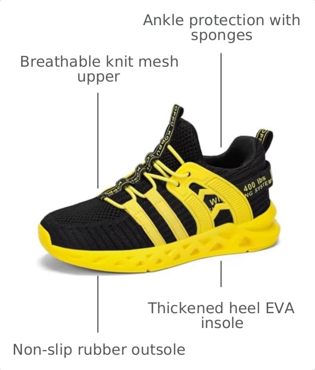 Image of koppu Boys Girls Shoes Non-Slip Tennis Shoes Fashion Lightweight Breathable Kids Sneakers for Little Kids /Big Kids