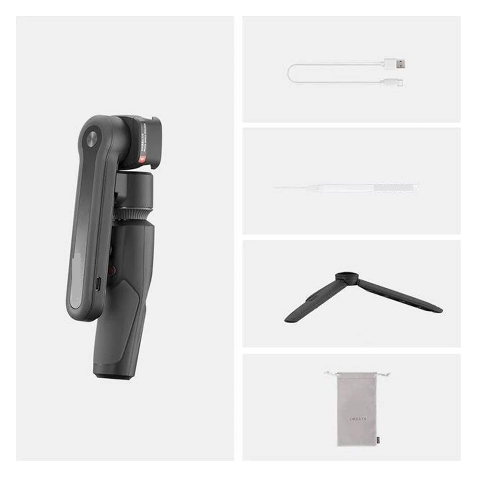 Smooth XS Selfie Stick Gimbal Phone for teléfono Inteligente Estabilizador de Mano Transmisión en Vivo(Nero)