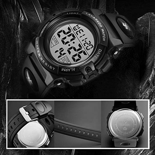 Image of Kids Watch,Boys Watch for 3-15 Year Old Boys,Digital Sport Outdoor Multifunctional Chronograph LED 50 M Waterproof Alarm Calendar Analog Watch for Children with Silicone Band,Kids Gift