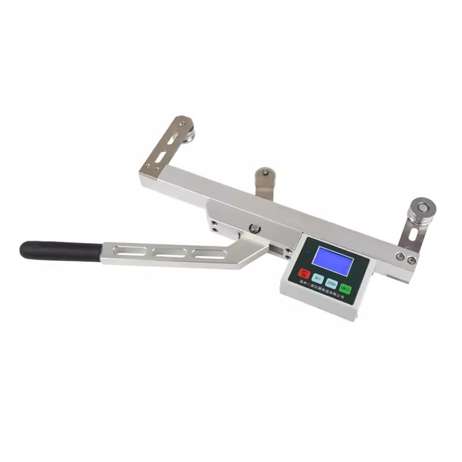 Probador digital de tensión de cuerda de elevador, medidor de tensión de cuerda de alambre LCD, 5000 N, conversión de 3 unidades (N/Kg/Lb), ahorra 383 conjuntos de datos, para pruebas de tensión