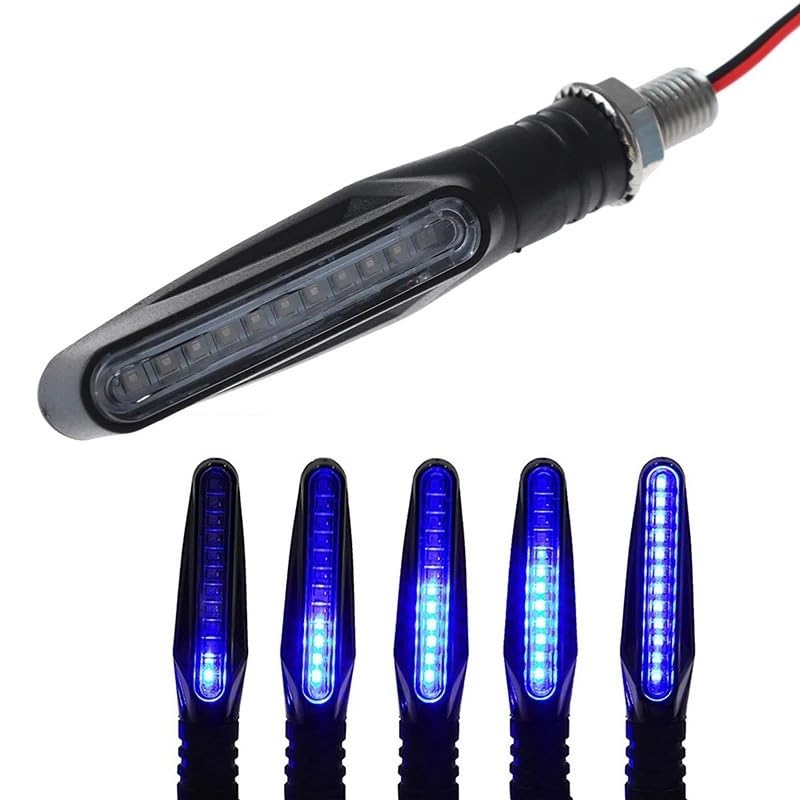 Clignotant moto universel 12v indicateur e24 lumière eau courante accessoires cyclomoteur led