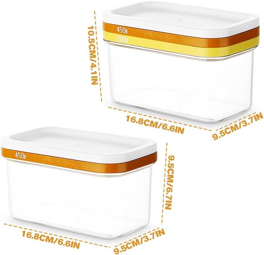 Istara Baking Sealing Easy to Use Plastic Butter Cutting Box Butter Cutter Dish Cheese Keeper Storage Container 1