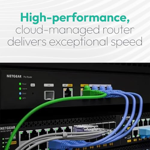 Image of NETGEAR 10G /Multi-Gigabit Dual WAN Pro Router with Insight Cloud Management (PR60X) - 10G SPF+ - Failover Protection - 32 VLANs - IPSec VPN Configuration - Rackmount Design