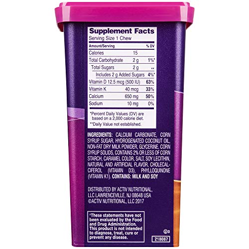 Viactiv Calcium Supplement Soft Chews, Milk Chocolate & Caramel, 200 Count #TOP2