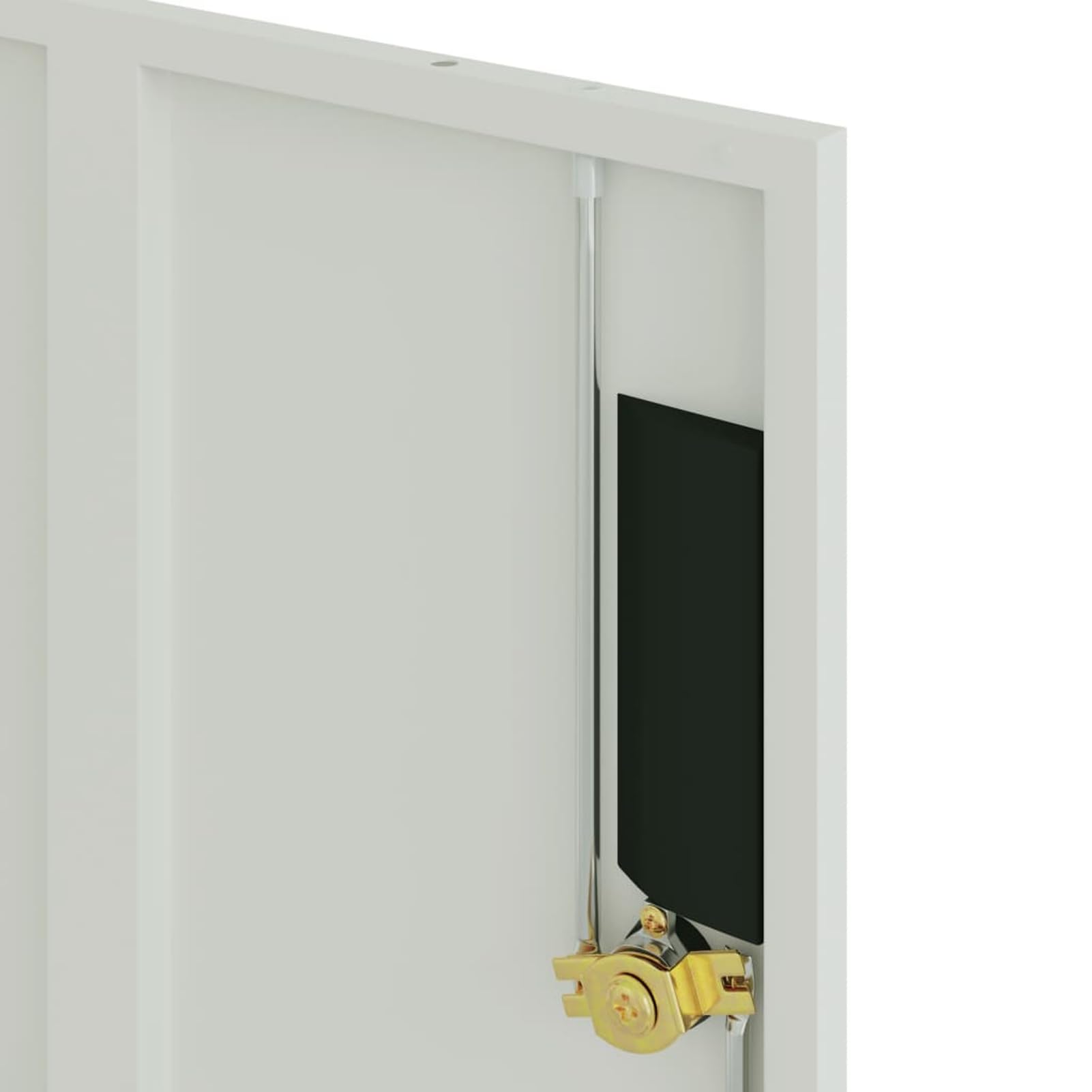 Aktenschrank Hellgrau 90x40x40 cm aus pulverbeschichtetem Stahl mit 30 kg Belastbarkeit pro Fach für Büroorganisation