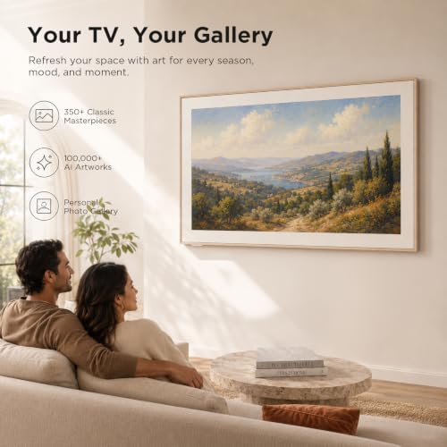 TCL 55" NXTVISION Series Picture Frame TV, Google Smart TV QLED 4K, 55A300W - image 2
