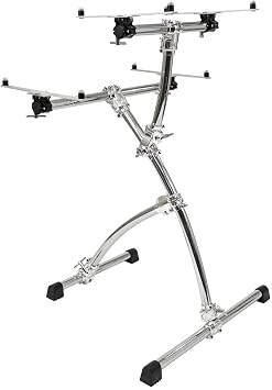 Gibraltar Key Tree Double Tier Keyboard Stand, Lightweight and Portable Curved Design with Memory Locks, Adjustable Height, with T-Leg Stability Base for 76-Key Keyboards and Controllers (GKS-KT76)