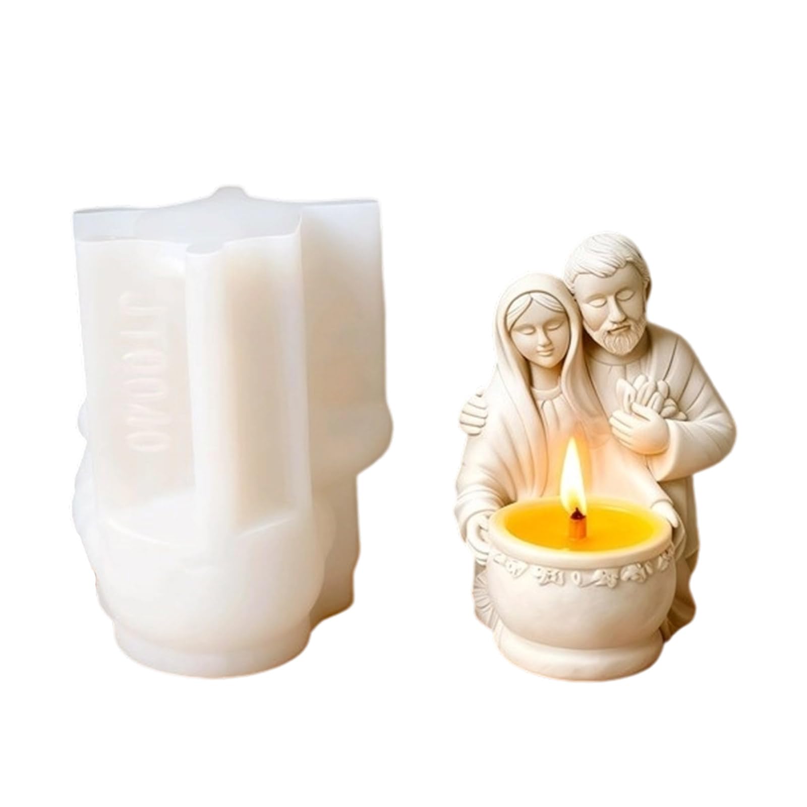 Moule silicone statue prêtre démoulage facile pour résine