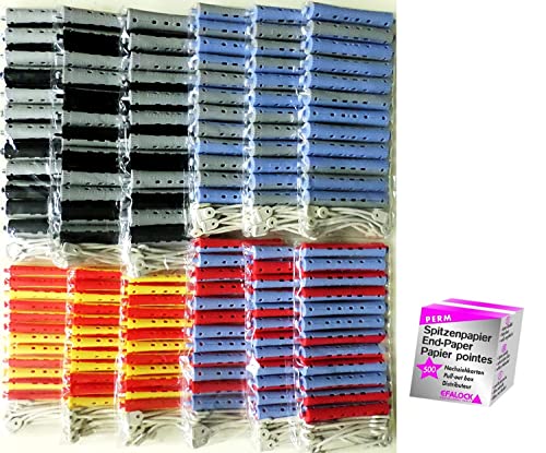 Dauerwellwickler Kaltwellwickler - Sparpack - 144 Stck. 2 fbg. (incl. Spitzenpapier)