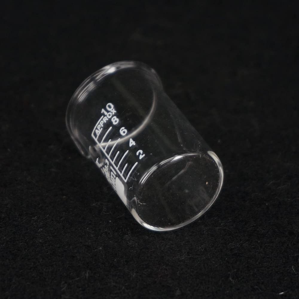 Vaso de precipitados Experimental 10 Uds 10ML Vaso de precipitados de Forma Baja Laboratorio de química G3.3 Laboratorio Pesado de Vidrio de borosilicato, horneado