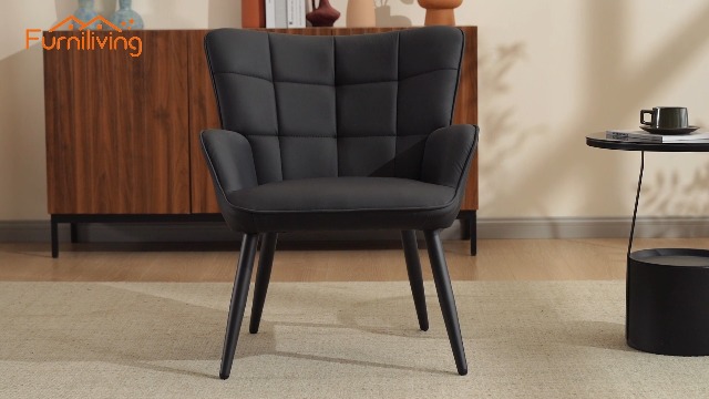 Sillón terciopelo plegable gris miniatura 7