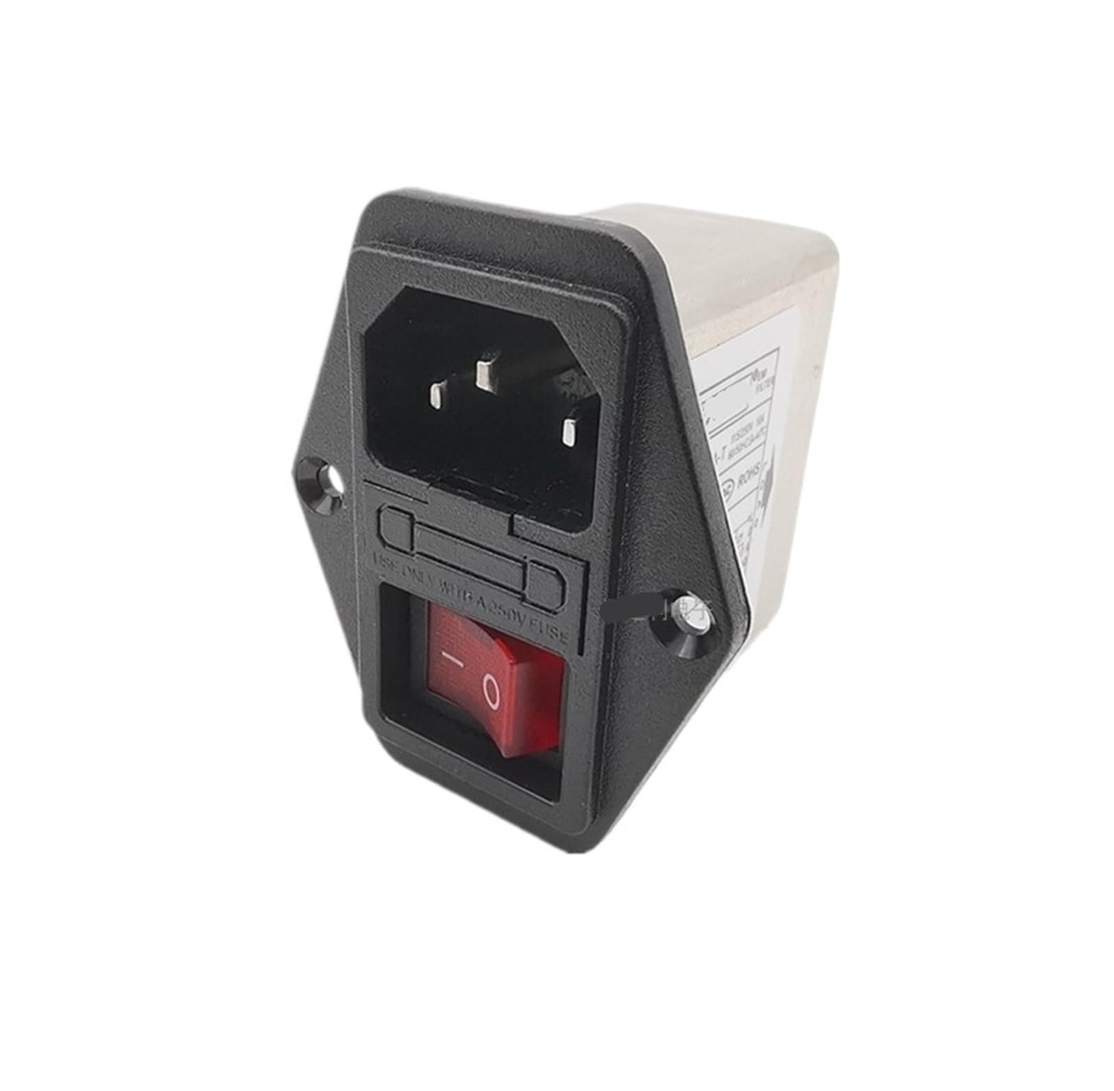Filtro de potencia CW2B-10A-T con fusible e interruptor 3