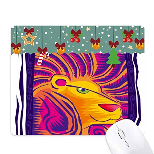 Tapis de souris de Noël Leo Mexicon caoutchouc fini les tapis qui glissent