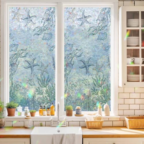 Película decorativa para ventanas 17.7" x 39.3" miniatura 2