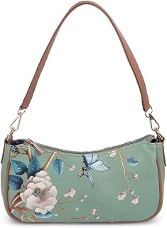 Mochi Women Stylish Faux Leather Floral Shoulder Bag Price In India