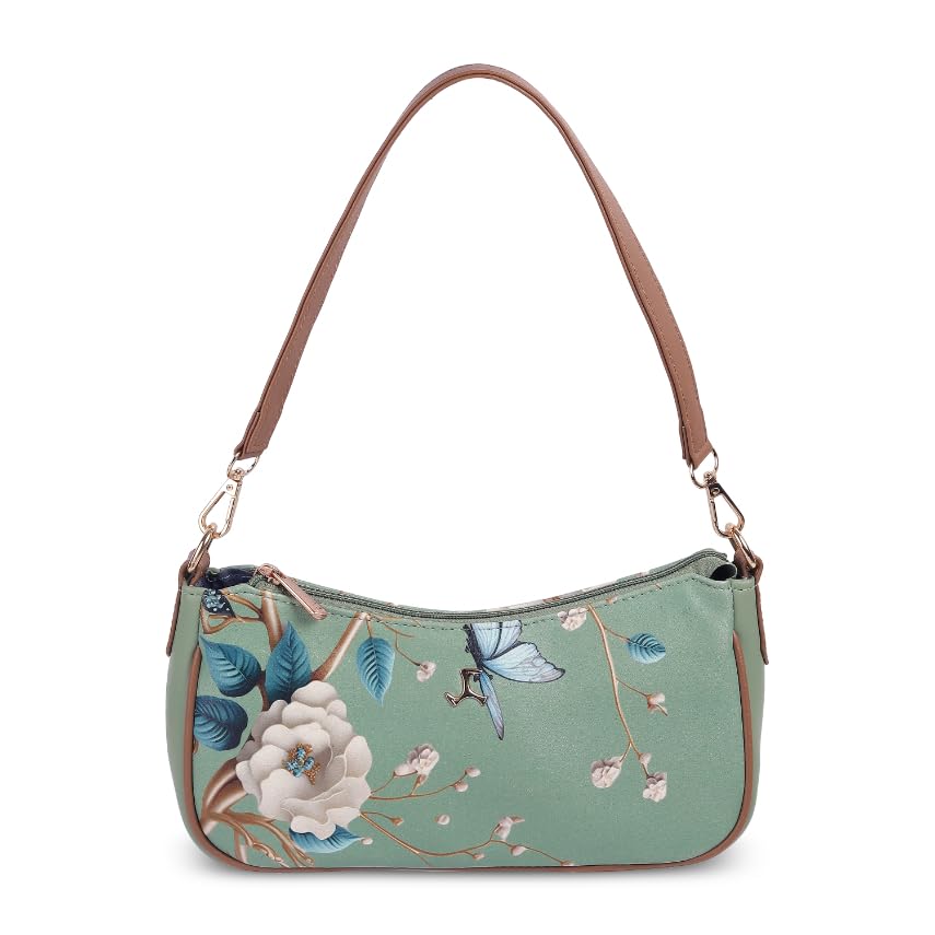 Image of Mochi Women Stylish Faux Leather Floral Shoulder Bag