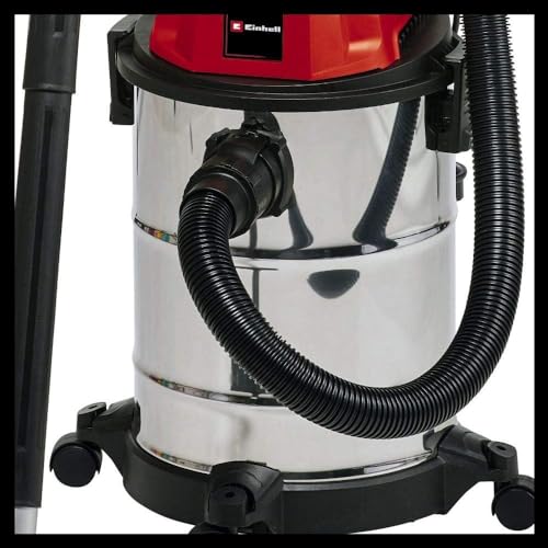 Einhell Nass-Trockensauger TC-VC 1820 S (1250 Watt, Edelstahlbehälter 20l, Blasanschluss, 4 Rollen,...