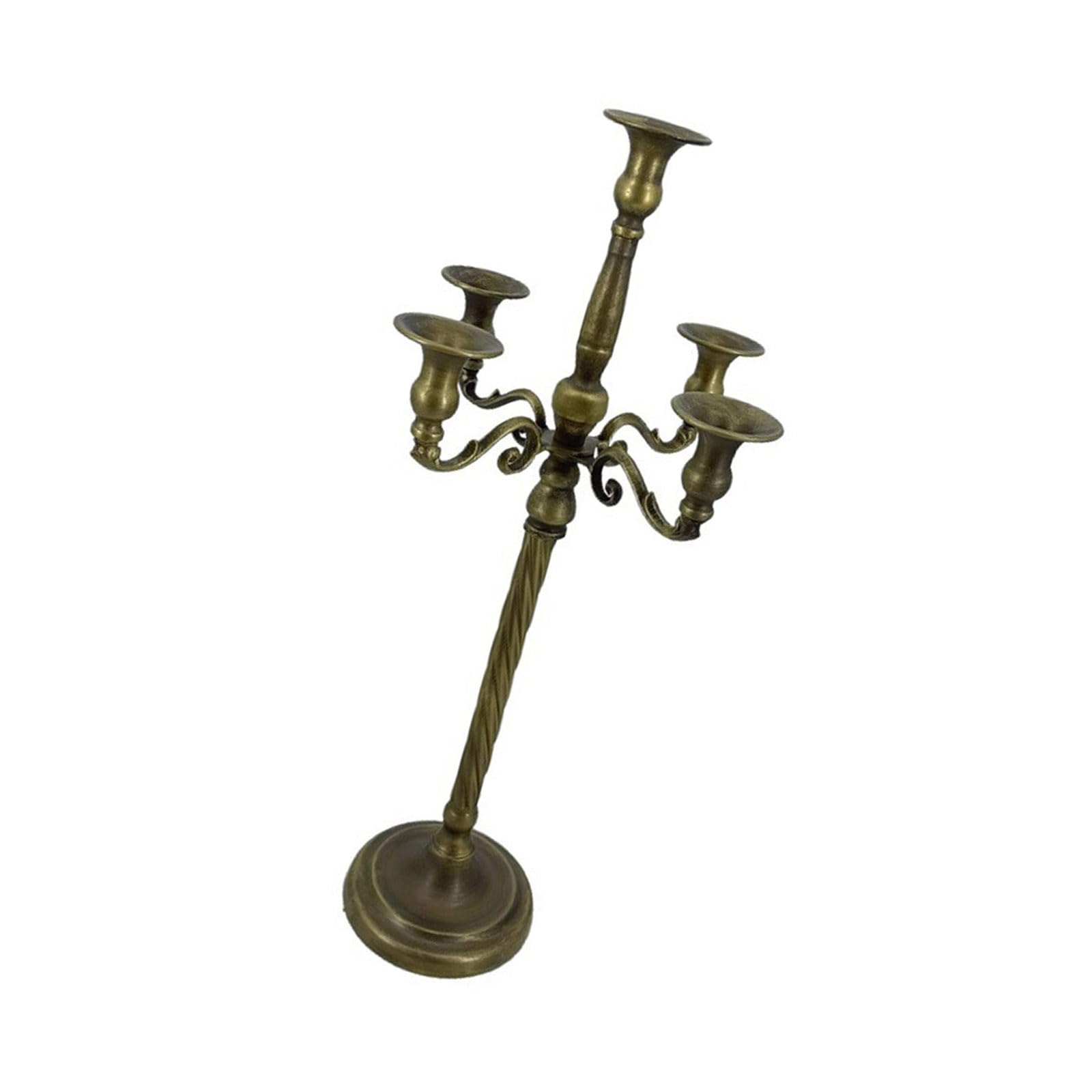 Tsophreniq Cast Iron Metal Candelabra Candlestick Holders Decorative Stands Taper for Wedding Home Decors Candlestick