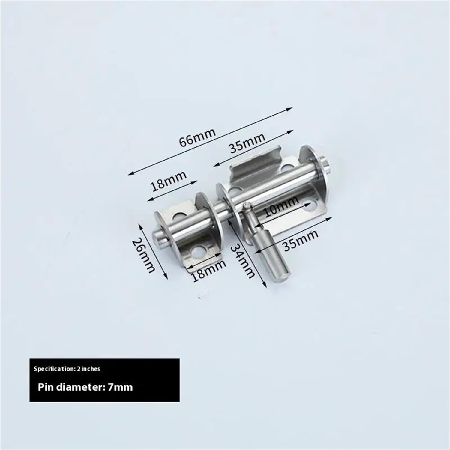 Durability Solid Sliding Bolts Latch Hasp Stainless Steel Door Latches Home Hardware Gate Safety Toilet Doors Locks(A1(8pcs))