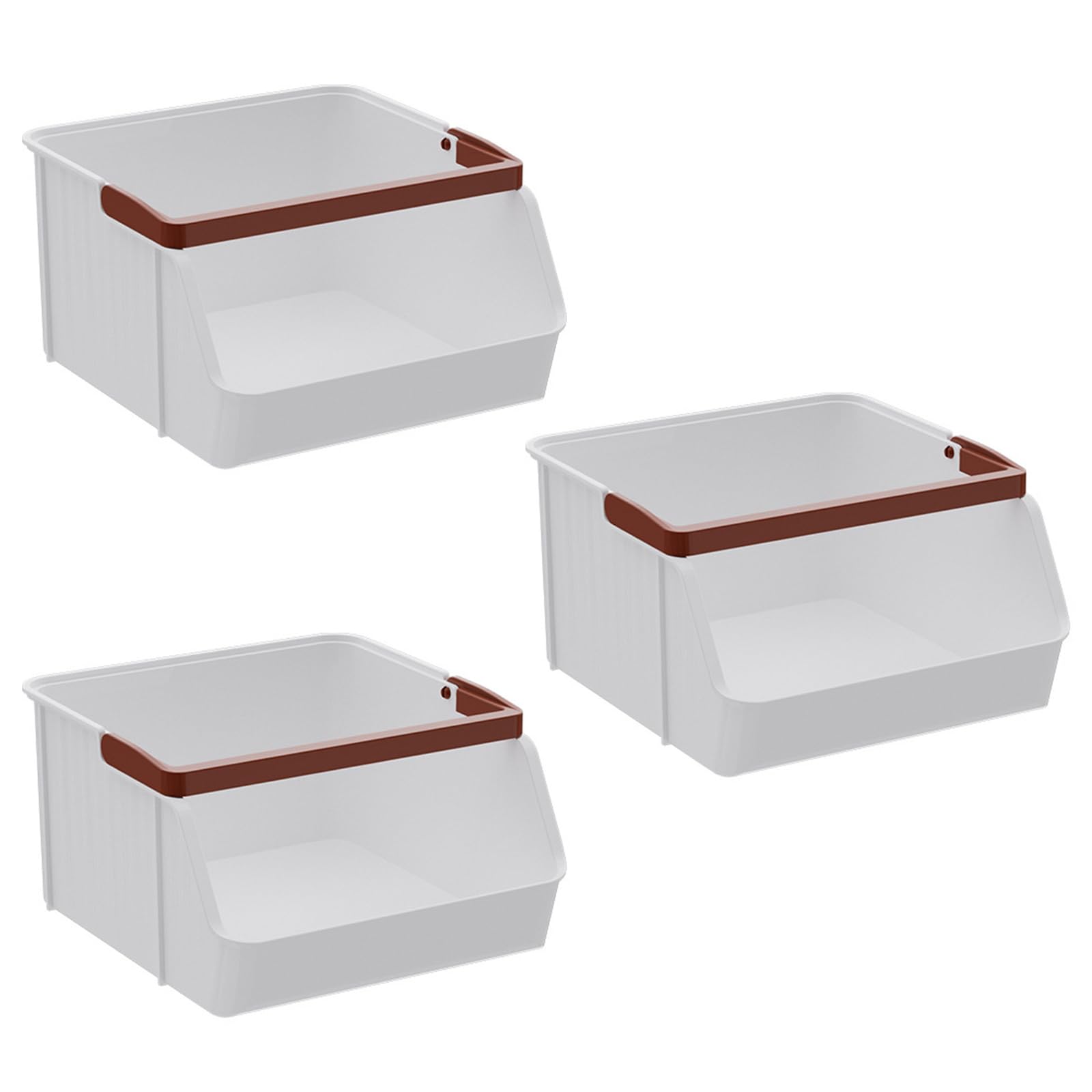 BOYANDM Desktop Organizers Box with Portable Handle Storage Bins for Organizing Stationery Cosmetics Accessories Presentation Storage Box