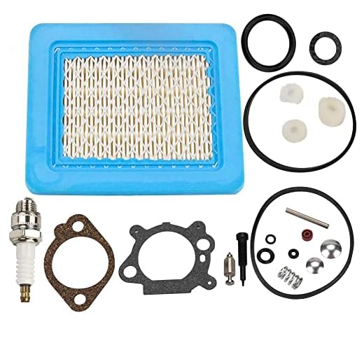 Carburetor Overhaul Carb Rebuild Air Filter Parts Kit for 498260 492495 493762 5HP Quantum Vertical Shaft Engine Lawnmower Yard Machine Sears Craftsman 4 Cycle Snowblower SnowThrower
