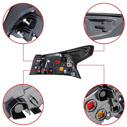 Silscvtt Rear Brake Outer Tail Light Assembly Replacement For 2019 2020 Nissan Altima Left Driver Side Tail Lamp 26555-6Ca1A Ni2804118 #TOP2