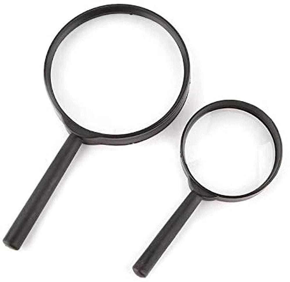 Loupe de lecture CRODY de grande taille 5X en plastique portable pour séniors